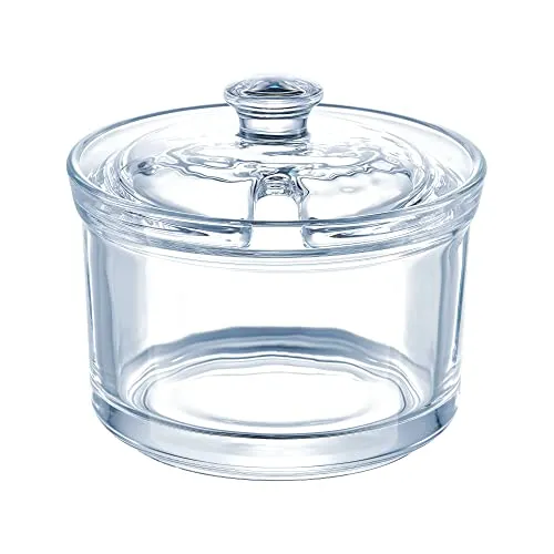 Domotti Zuckerdose mit Deckel Aurora 10 x 10 x 9 cm Zuckerbehälter Zuckerbecher Glas transparent