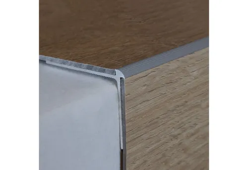 PROVISTON Treppenkantenprofil 40 x 30 x 1000 mm - Dämmstoffe - Robustes Aluminium-Profil in Silber, wasserfest und ideal zum Schutz von Treppenkanten.