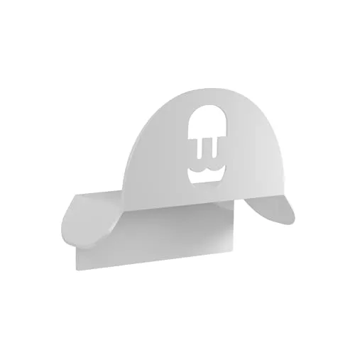 Wallbox Wandhalterung für Kabel (White) - Wallboxen - Robuste Aluminiummaterial für Innen- und Außeninstallation, kompatibel mit Commander 2, Copper SB und Pulsar Plus, in zwei Farben erhältlich.