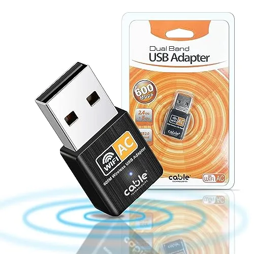 Dual Band USB WiFi Stick 600 Mbit/s - Hochgeschwindigkeit Netzwerkadapter - Erlebe blitzschnelles WLAN mit unserem Dual Band USB WiFi Stick! Kompatibel mit Windows und Mac, ganz einfach Plug and Play. Ideal für stabile Internetverbindungen und schnelle Datenübertragungen.