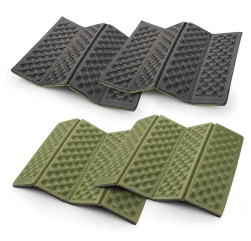 AceCamp Isomatte 2x Portable Pad 40 x 30 x 1 cm Green, (2-tlg), leichtgewichtig, platzsparend faltbar, robust & strapazierfähig