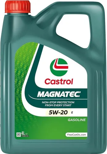 CASTROL Motoröl Magnatec 15F9C6 für Ford, Fiat, Hyundai - Motoröl in 4L Kanister, Viskosität 5W-20, bietet optimalen Schutz und Leistung für Autos ab Baujahr 2004. Empfohlen für Ford-Fahrzeuge.