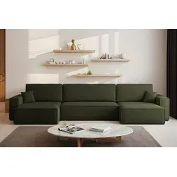 Kaiser Möbel Ecksofa BEST U XL mit Schlaffunktion und Bettkasten