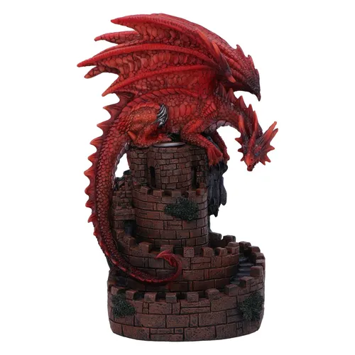 Crimson Keep Red Dragon Backflow Incense Burner 22Cm NEU