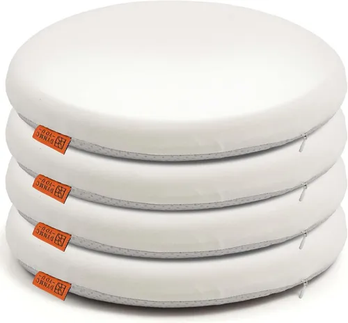 Sitzkissen Stuhl 4er Set Memory Foam Beige in weiß von DYNMC you