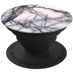 PopSockets PopGrip White Marble - Schwarz/Grau/Weiß