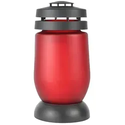 Grablaterne „Satin“ Rot mit Nachfüller von BOLSIUS-Kerzen