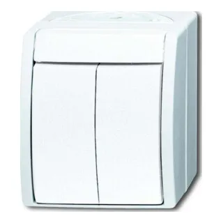 Busch-Jaeger Serienschalter 2601/5 W-54 in weiß von Busch-Jaeger