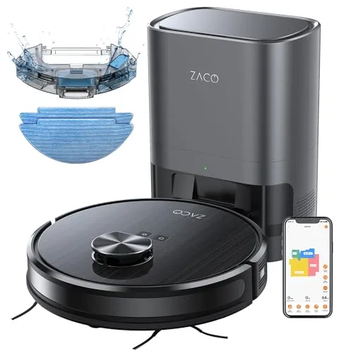 Zaco A10 Pro - Saugwischroboter, leistungsstark und vielseitig für gründliche Reinigung von Hartböden und Teppichen