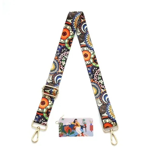 Senral Verstellbarer Schultergurt 3.8cm Breiter Taschengurt Bunter Handtaschen Schulterriemen Taschengurte Zum Wechseln 80-140cm Schultergurt für Damen Taschen DIY Zubehör