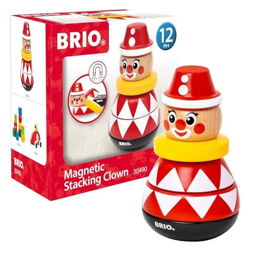 BRIO 30490 Magnetischer Stapelclown | Spielzeug für Kleinkinder ab 12 Monaten