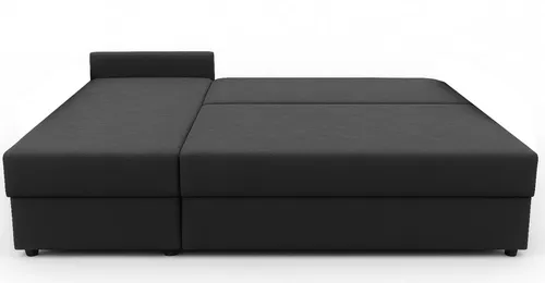 AX LIVING Sofa Klein mit Schlaffunktion Dolceo L Ecksofa Anthrazit 206