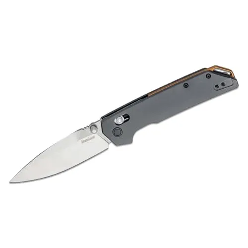 Kershaw Knives Iridium DuraLock 2038 - Hochwertiges Taschenmesser - Taschenmesser mit D2 Semi-Stainless Steel Klinge und KVT Ball Bearings für reibungsloses Öffnen. Ideal für Outdoor-Abenteuer und Alltag!