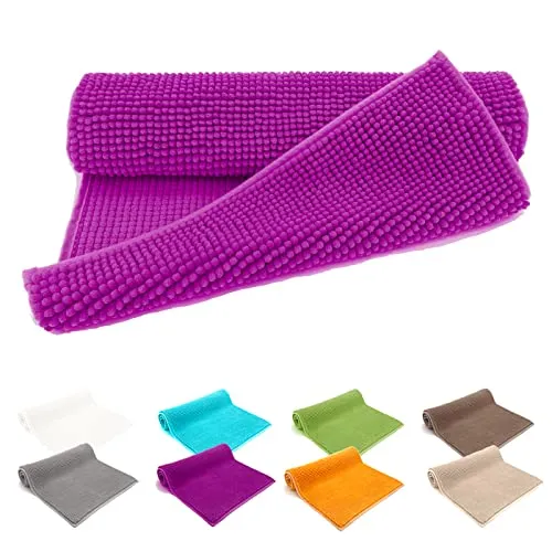 heimtexland ® Badvorleger Chenille in lila von Heimtexland