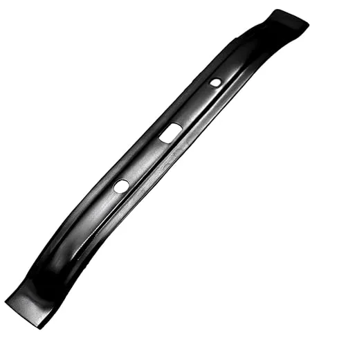 Luxzina Messer kompatibel für Stihl Mähmesser iMow MI632 und Ersatzmesser Viking RMI 632 Länge 28 cm Breite 3 cm schwarz Baureihe MI 6 RMI 6