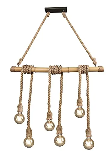 Trio Land Pendelleuchte Wilma - Elegante Pendelleuchte aus Holz in Braun, ideal für gemütliche Wohnräume und setzt stilvolle Akzente.