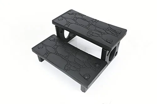 Steinbach Kunststoff Doppelstufe für Whirlpools, 015050 - Rutschhemmende Oberfläche, werkzeugfreie Montage und 150 kg Belastbarkeit für sichere Nutzung