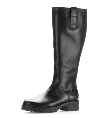 Gabor Damen Klassische Stiefel, Frauen Stiefel,Moderate Mehrweite (G),Winterschuhe,uebergangsstiefel,schwarz (Micro),40.5 EU / 7 UK