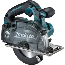 Makita Metallhandkreissäge DCS553Z, 18V, Akku - Sägen, Akkubetrieb mit bürstenlosem Motor für längere Lebensdauer und optimale Leistung, Schnittleistung bis 57,5mm, inklusive Sägeblatt und praktischem Zubehör.