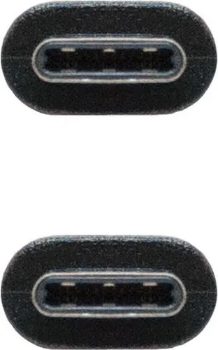 Produktbild Nanocable USB 2.0, 1m, 1 m, USB C, USB C, USB 2.0, Männlich/Männlich, Schwarz