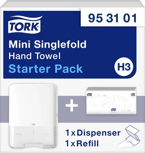 Tork Handtuchspender Mini Starter Pack 953101 H3 in weiß von Tork