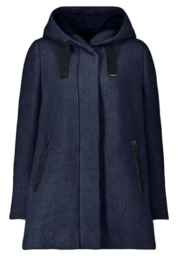 Gil Bret Damen Wolljacke mit Kapuze in blau von Gil Bret