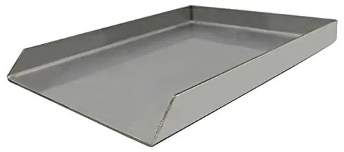 massive 4 mm starke Edelstahl Grillplatte Grillblech Plancha 25,5 cm x 44,2 cm verschweißt/passend für Weber Spirit E 210 ab 2013 / Regler vorn !