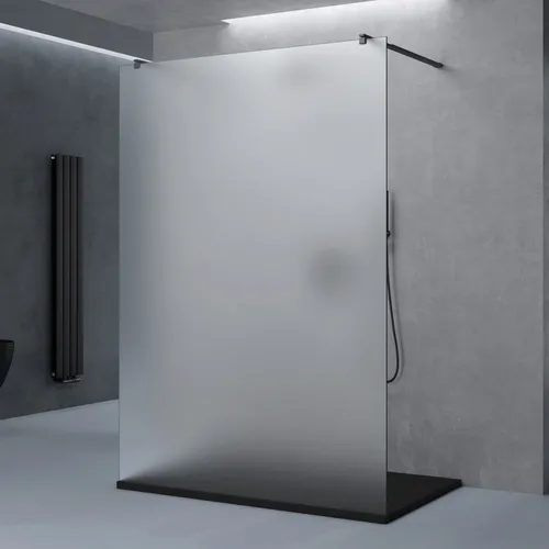 doporro Duschwand 100x200 cm - Walk-In Dusche aus 10mm Sicherheitsglas - Elegante Duschtrennwand in Schwarz mit variabel einstellbarem Wandabstand von 70-120 cm. Einfache Montage und hochwertige Materialien sorgen für ein stilvolles Badezimmer-Design.