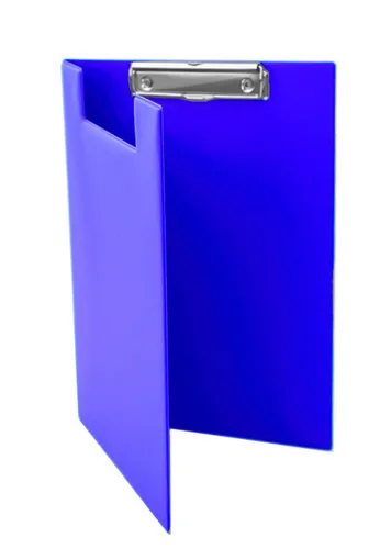 Klemmmappe DIN A4, Portfolioklemmbrett, aufklappbar, Original GGM, Farbe: blau