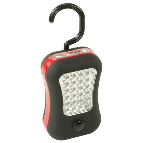 HyCell 2in1 Werkstattlampe und Taschenlampe - Praktische Werkstattleuchte mit 24 LEDs und kabelloser Taschenlampe für bis zu 50 Stunden Leuchtdauer. Ideal für Werkstätten und unterwegs, mit Haltemagnet und drehbarem Hängehaken.
