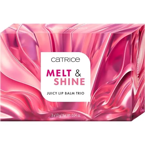 Catrice Melt & Shine Juicy Lip Balm Trio, Lippenpflege, Nr. 01, Mehrfarbig, glänzend, strahlend frisch, acetonfrei, vegan, ohne Mikroplastikpartikel, glutenfrei, 1er Pack (1.3g)