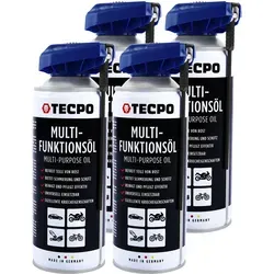 TECPO Multifunktionsöl mit 2-Wege Sprühkopf Kriechöl Rostlöser...