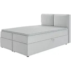 S-Style Möbel Boxspringbett Plaza mit Topper und Bettkästen - Luxuriöses Boxspringbett mit drei Komponenten für optimale Körperunterstützung, abnehmbarem Topperbezug und praktischem Stauraum durch Bettkästen.
