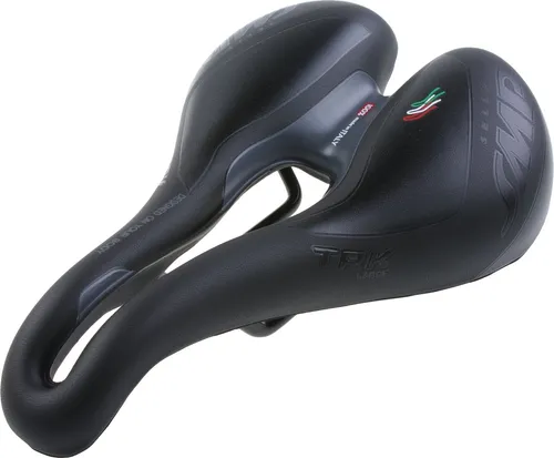Selle SMP Damen Fahrradsattel TRK Lady - Schwarz - Fahrradsattel für Damen mit weicher Polyurethan-Polsterung, ideal für Touring und Trekking, optimal für Sitzknochenabstände von 125-150 cm.