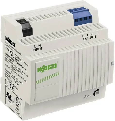 WAGO EPSITRON COMPACT POWER 787-1022 Hutschienen-Netzteil - Netzteil 24 V/DC 4A, ideal für Schutzklasse II Geräte, perfekt für Installations- und Systemverteiler.