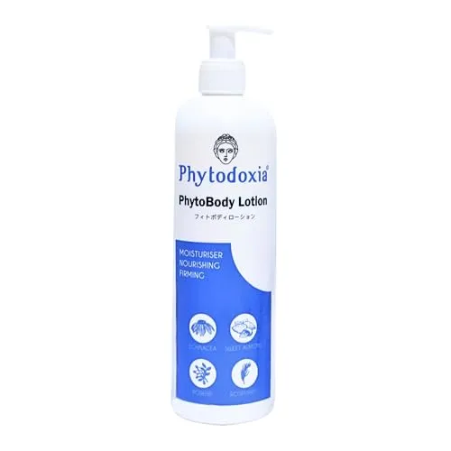 PHYTODOXIA PhytoBody Lotion 500 ml | Feuchtigkeitsspendende und Straffende Pflege für Gesicht, Körper und Hände – Für trockene, empfindliche Haut – Mit Echinacea, Mandelöl und Hagebutte
