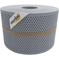 zaunzu Premium Sichtschutzstreifen gelocht mit Diamant-Muster 50m - Zubehör für Zaunbau & Sichtschutz – Moderner Sichtschutzstreifen in genarbter Struktur, einfach zu montieren und bietet eleganten Stil sowie Windschutz für Doppelstabmattenzäune.