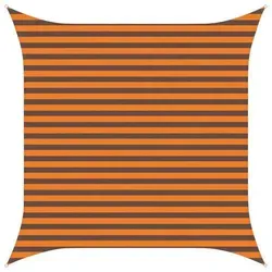 vidaXL Sonnensegel Orange und Braun 3 x 3 m - Stylisches Sonnensegel aus 100% Polyester-Oxford, ideal für Garten, Terrasse oder Balkon. Schützt vor Sonne und leichten Regenschauern. Einfache Montage mit stabilen Befestigungen!