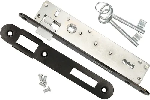 Einsteckschloss 90/22 Gegenplatte Links/Rechts Zimmertürschloss Innen/Außen