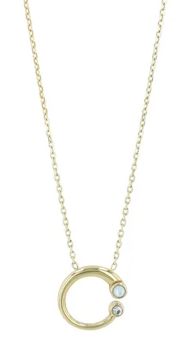 AKZENT Kette mit Anhänger 5010654 Edelstahl silber Damen wasserfest