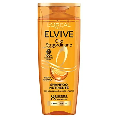 L'Oreal Elvive Shampoo Pflegendes Öl, außergewöhnliches trockenes oder stumpfes Haar, 250 ml