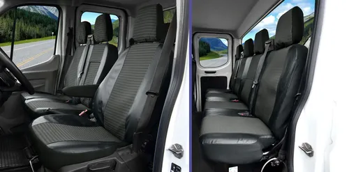 Sitzbezüge passgenaue VIVA geeignet für Ford Transit ab 2014 ab 2020 -7 Sitzer