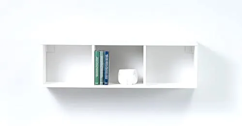 hagge home Skandinavisches Holz Wandregal 88x25x24 cm