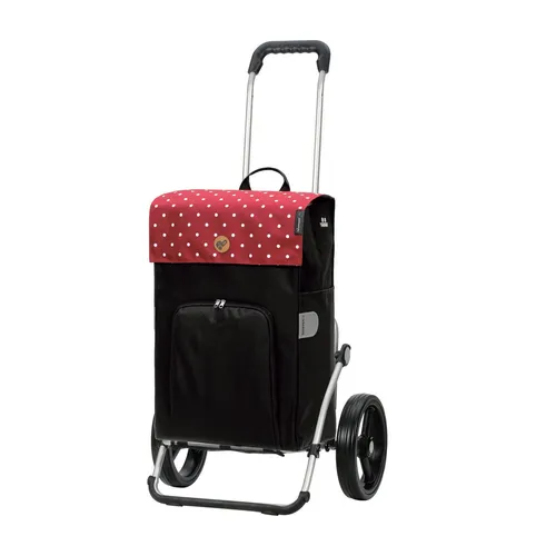 ANDERSEN Einkaufstrolley - Royal Shopper Malit rot 49 L, klappbar und langlebig - Einkaufstrolleys mit leichtem Aluminium-Fahrgestell, leisen Flüsterrädern und einem praktischen Thermofach für frische Lebensmittel. Ideal für stressfreies Einkaufen!