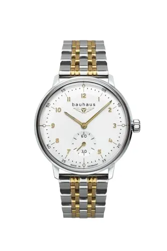 bauhaus Quarzuhr 2037M-1 - Elegante Damenuhr mit Leuchtzeigern - Damenuhr aus Edelstahl mit Leuchtzeigern, spritzwassergeschützt und Made in Germany. Ideal für stilbewusste Frauen, die Funktionalität und Design schätzen.