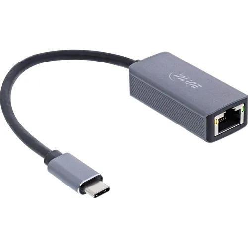 InLine USB 3.2 zu 2,5Gb/s Netzwerk-Adapterkabel - USB-Kabel, -Hubs & -Adapter mit schneller 2,5Gb/s Verbindung, ideal für schnelles Internet und stabile Netzwerkanbindung.