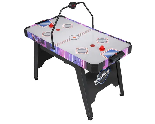 COSTWAY Airhockey Tisch mit LED-Anzeige – Elektrischer Tisch für spannende Spiele - Erleben Sie Arcade-Action mit dem COSTWAY Airhockey Tisch! Ausgestattet mit leistungsstarkem Motor und LED-Digitalanzeige für spannende Punktestände. Perfekt für Kinder und Erwachsene – fördert Geschicklichkeit und strategisches Denken.