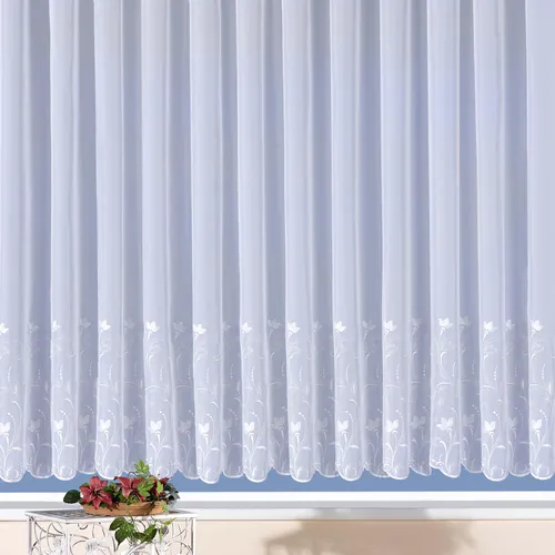 Weckbrodt Gardine Turin, transparent mit Stickerei in weiß von Weckbrodt
