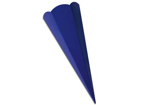 itenga Schultüte Schultüten-Zuschnitt 6-eckig, 68cm DUNKELBLAU - Schultüten Rohling zum