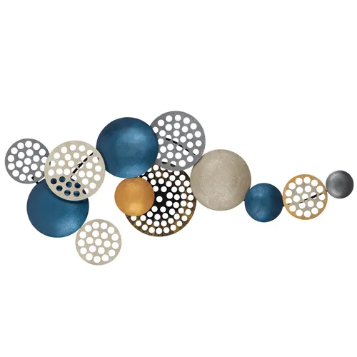 Wandbehänge aus 100% Metall - Mehrfarbig - Dekoratives Wandaccessoire aus robustem Metall in vielfältigen Farben. Ideal für eine stilvolle Raumgestaltung und kreative Akzente.